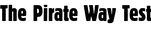 Font : BlockDRegExtCon Custom Text : The Pirate Way Test your own text here Click to download or to view this font on a tshirt that can be custom printed in Bali