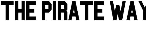 Font : Blockbusted Custom Text : The Pirate Way Test your own text here Click to download or to view this font on a tshirt that can be custom printed in Bali