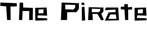Font : Blockey-regular Custom Text : The Pirate Way Test your own text here Click to download or to view this font on a tshirt that can be custom printed in Bali