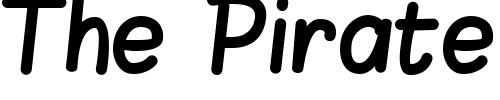 Font : Blokletters-Viltstift Custom Text : The Pirate Way Test your own text here Click to download or to view this font on a tshirt that can be custom printed in Bali