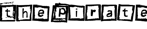 Font : Bloktype Custom Text : The Pirate Way Test your own text here Click to download or to view this font on a tshirt that can be custom printed in Bali