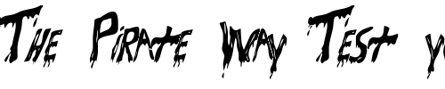 Font : Bloodsuckers Custom Text : The Pirate Way Test your own text here Click to download or to view this font on a tshirt that can be custom printed in Bali