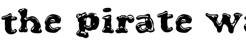 Font : Blooper Custom Text : The Pirate Way Test your own text here Click to download or to view this font on a tshirt that can be custom printed in Bali