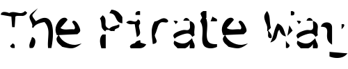 Font : Blue-Spent-Black Custom Text : The Pirate Way Test your own text here Click to download or to view this font on a tshirt that can be custom printed in Bali