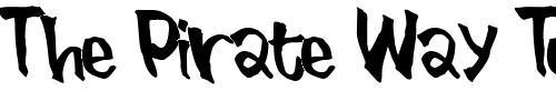 Font : BlueBrush Custom Text : The Pirate Way Test your own text here Click to download or to view this font on a tshirt that can be custom printed in Bali