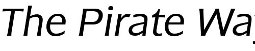 Font : BluejackURWTLig-Italic Custom Text : The Pirate Way Test your own text here Click to download or to view this font on a tshirt that can be custom printed in Bali