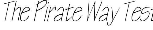 Font : BlueprintCondensed-Italic Custom Text : The Pirate Way Test your own text here Click to download or to view this font on a tshirt that can be custom printed in Bali