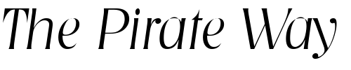 Font : BobBecker-ExtraLight-Italic Custom Text : The Pirate Way Test your own text here Click to download or to view this font on a tshirt that can be custom printed in Bali