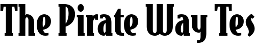 Font : BodegaSerif-BlackOldstyle Custom Text : The Pirate Way Test your own text here Click to download or to view this font on a tshirt that can be custom printed in Bali