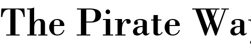 Font : Bodoni-ICG Custom Text : The Pirate Way Test your own text here Click to download or to view this font on a tshirt that can be custom printed in Bali