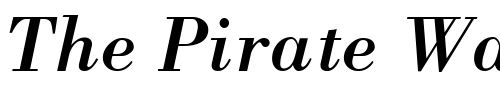 Font : Bodoni-ICG-Italic Custom Text : The Pirate Way Test your own text here Click to download or to view this font on a tshirt that can be custom printed in Bali