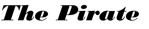 Font : Bodoni-MT-Black-Italic Custom Text : The Pirate Way Test your own text here Click to download or to view this font on a tshirt that can be custom printed in Bali