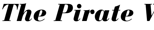 Font : Bodoni-Recut-Black-SSi-Black-Italic Custom Text : The Pirate Way Test your own text here Click to download or to view this font on a tshirt that can be custom printed in Bali