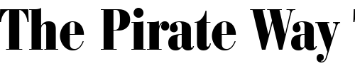 Font : Bodoni-Recut-BlackCondensed-SSi-Normal Custom Text : The Pirate Way Test your own text here Click to download or to view this font on a tshirt that can be custom printed in Bali