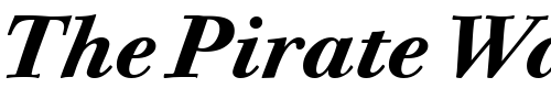 Font : Bodoni-Twelve-OS-ITC-TT-BoldIta Custom Text : The Pirate Way Test your own text here Click to download or to view this font on a tshirt that can be custom printed in Bali