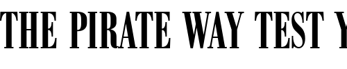 Font : BodoniAntComDDemBol Custom Text : The Pirate Way Test your own text here Click to download or to view this font on a tshirt that can be custom printed in Bali