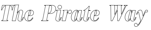 Font : BodoniAntTBolConItaOu1 Custom Text : The Pirate Way Test your own text here Click to download or to view this font on a tshirt that can be custom printed in Bali