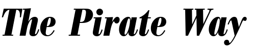 Font : BodoniAntTCon-Bold-Italic Custom Text : The Pirate Way Test your own text here Click to download or to view this font on a tshirt that can be custom printed in Bali