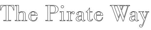 Font : BodoniAntTLigOu1 Custom Text : The Pirate Way Test your own text here Click to download or to view this font on a tshirt that can be custom printed in Bali
