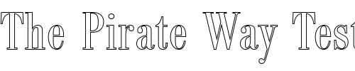 Font : BodoniAntTRegConOu1 Custom Text : The Pirate Way Test your own text here Click to download or to view this font on a tshirt that can be custom printed in Bali