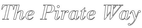 Font : BodoniAntTRegItaOu1 Custom Text : The Pirate Way Test your own text here Click to download or to view this font on a tshirt that can be custom printed in Bali