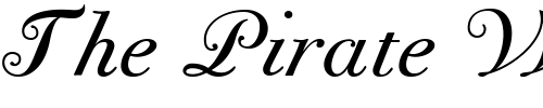 Font : BodoniClassic-Chancery Custom Text : The Pirate Way Test your own text here Click to download or to view this font on a tshirt that can be custom printed in Bali