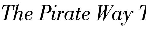 Font : BodoniCnd-Nor-2 Custom Text : The Pirate Way Test your own text here Click to download or to view this font on a tshirt that can be custom printed in Bali
