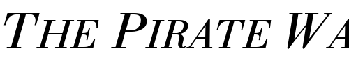 Font : BodoniExpert-Italic Custom Text : The Pirate Way Test your own text here Click to download or to view this font on a tshirt that can be custom printed in Bali
