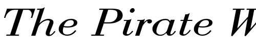 Font : BodoniExt-Nor-2 Custom Text : The Pirate Way Test your own text here Click to download or to view this font on a tshirt that can be custom printed in Bali