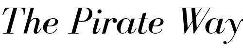 Font : BodoniFLF-Italic Custom Text : The Pirate Way Test your own text here Click to download or to view this font on a tshirt that can be custom printed in Bali