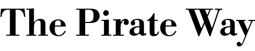 Font : BodoniIbmTMed Custom Text : The Pirate Way Test your own text here Click to download or to view this font on a tshirt that can be custom printed in Bali