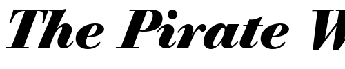 Font : BodoniOldFaceBEOldstyleFigures-Bold-Italic Custom Text : The Pirate Way Test your own text here Click to download or to view this font on a tshirt that can be custom printed in Bali