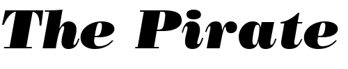 Font : BodoniPoster-Italic Custom Text : The Pirate Way Test your own text here Click to download or to view this font on a tshirt that can be custom printed in Bali
