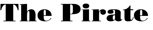 Font : BodoniPosterSSK Custom Text : The Pirate Way Test your own text here Click to download or to view this font on a tshirt that can be custom printed in Bali