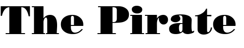 Font : BodoniPosterSSK-Bold Custom Text : The Pirate Way Test your own text here Click to download or to view this font on a tshirt that can be custom printed in Bali