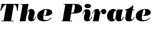 Font : BodoniPosterSSK-BoldItalic Custom Text : The Pirate Way Test your own text here Click to download or to view this font on a tshirt that can be custom printed in Bali
