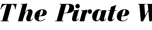 Font : BodoniRecutBlackSSK-Italic Custom Text : The Pirate Way Test your own text here Click to download or to view this font on a tshirt that can be custom printed in Bali