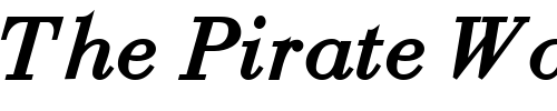 Font : BodoniRecutCondensedSSK-Bold-Italic Custom Text : The Pirate Way Test your own text here Click to download or to view this font on a tshirt that can be custom printed in Bali