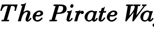 Font : BodoniRecutCondensedSSK-BoldItalic Custom Text : The Pirate Way Test your own text here Click to download or to view this font on a tshirt that can be custom printed in Bali