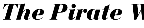 Font : BodoniRecutHeavy-RegularItalic Custom Text : The Pirate Way Test your own text here Click to download or to view this font on a tshirt that can be custom printed in Bali