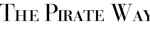 Font : BodoniRecutOSSCapsSSK-Regular Custom Text : The Pirate Way Test your own text here Click to download or to view this font on a tshirt that can be custom printed in Bali