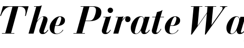 Font : BodoniRecutOSSSK-Bold-Italic Custom Text : The Pirate Way Test your own text here Click to download or to view this font on a tshirt that can be custom printed in Bali