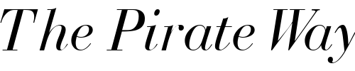 Font : BodoniRecutOSSSK-Italic Custom Text : The Pirate Way Test your own text here Click to download or to view this font on a tshirt that can be custom printed in Bali