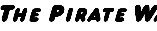Font : BogeySCapsSSK-Italic Custom Text : The Pirate Way Test your own text here Click to download or to view this font on a tshirt that can be custom printed in Bali