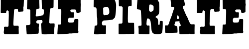 Font : Bogusflow Custom Text : The Pirate Way Test your own text here Click to download or to view this font on a tshirt that can be custom printed in Bali
