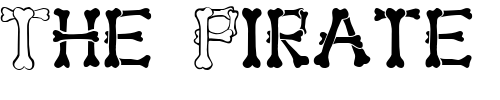 Font : Bone-Regular Custom Text : The Pirate Way Test your own text here Click to download or to view this font on a tshirt that can be custom printed in Bali