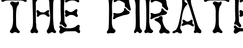 Font : BoneFont-Normal Custom Text : The Pirate Way Test your own text here Click to download or to view this font on a tshirt that can be custom printed in Bali