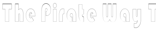 Font : BongoBlackOutlineCondensed Custom Text : The Pirate Way Test your own text here Click to download or to view this font on a tshirt that can be custom printed in Bali