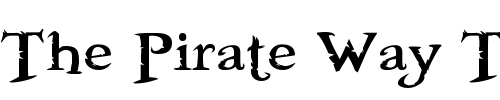 Font : Booter---Five-Zero Custom Text : The Pirate Way Test your own text here Click to download or to view this font on a tshirt that can be custom printed in Bali