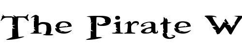 Font : Booter---One-Zero Custom Text : The Pirate Way Test your own text here Click to download or to view this font on a tshirt that can be custom printed in Bali